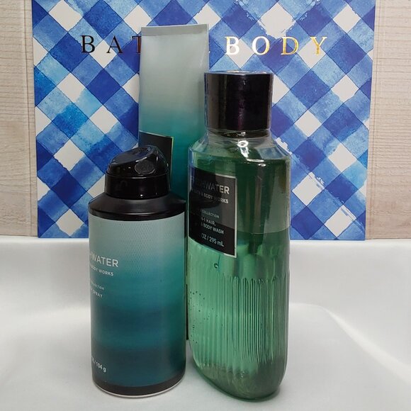 BATH & BODY WORKS 'FRESHWATER' 3-PIECE GIFT SET BODY WASH, LOTION & SPRAY MIST - Picture 3 of 16